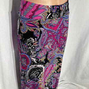 Bobbie Brooks Sz S Paisley Print Maxi Skirt
